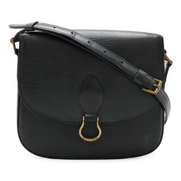 LOUIS VUITTON Epi Saint-Cloud Shoulder Bag Pochette Leather Noir Black M52192 - Picture 1 of 9